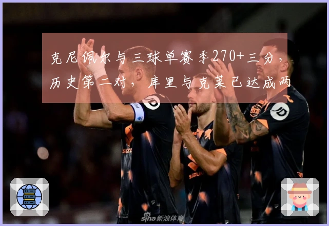 克尼佩尔与三球单赛季270+三分，历史第二对，库里与克莱已达成两次